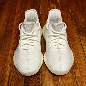 Adidas Yeezy 350 Cream Triple White CP9366 Mens Sz 9
